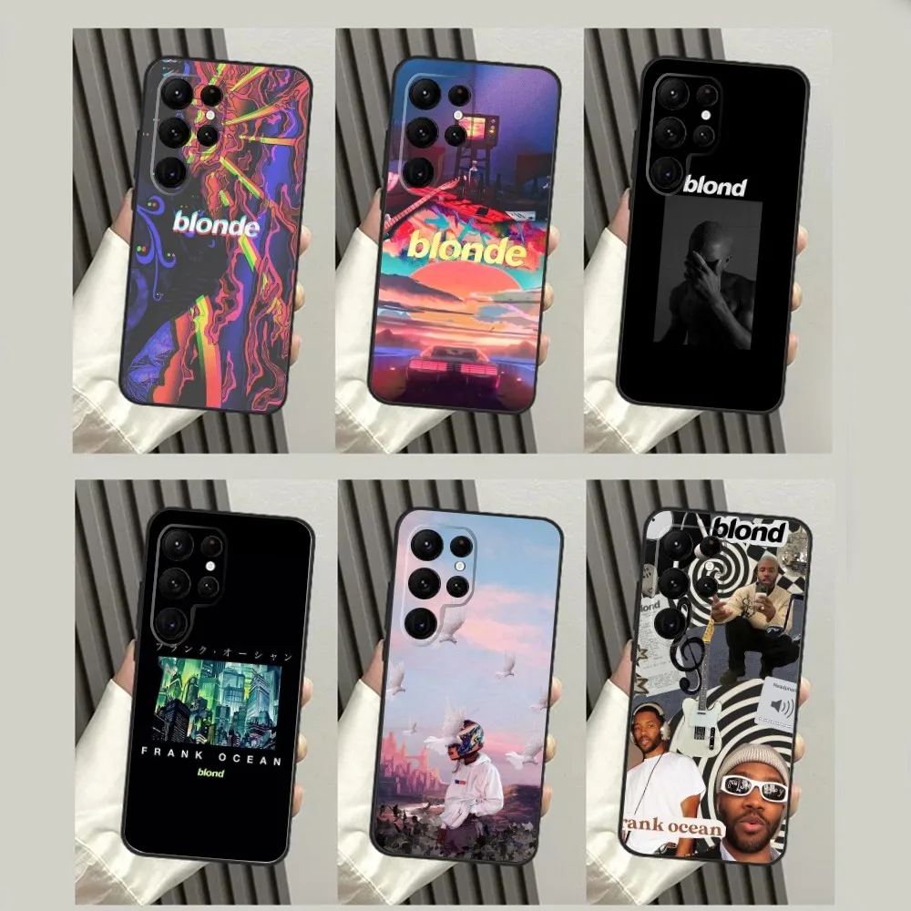 F-Frank Ocean B-Blonde Phone Case For SamsungS23,S22,S21,S20 Ultra Pro S10,S30Plus,S9,20lite Ultra Black Cover