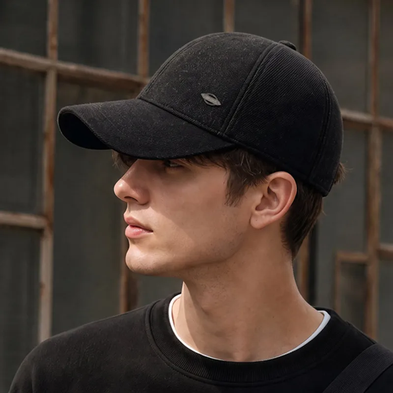 New Winter Fleece-lined Fluffy Thickened Warm Baseball Caps Men's Cap Woolen Coldproof Earmuffs Hats gorras 모자 кепка casquette