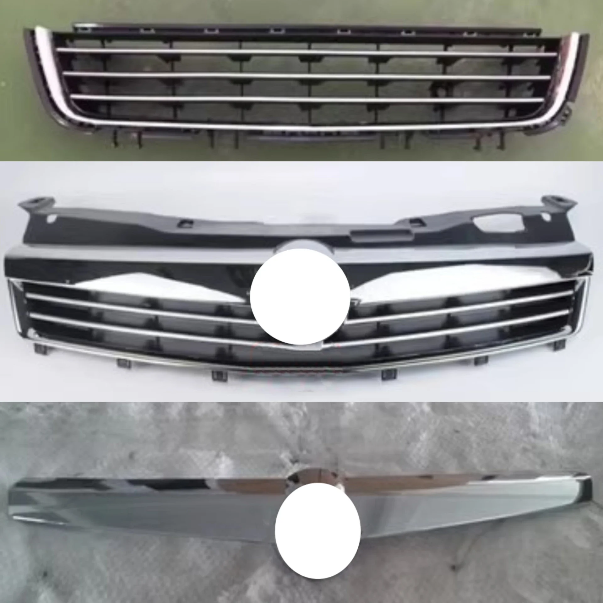 Body Kit Front Grill Mask Grid Radiator Botton Grille Chrome Trim For Opel Astra GTC 2007 Net Surround Car Accessories