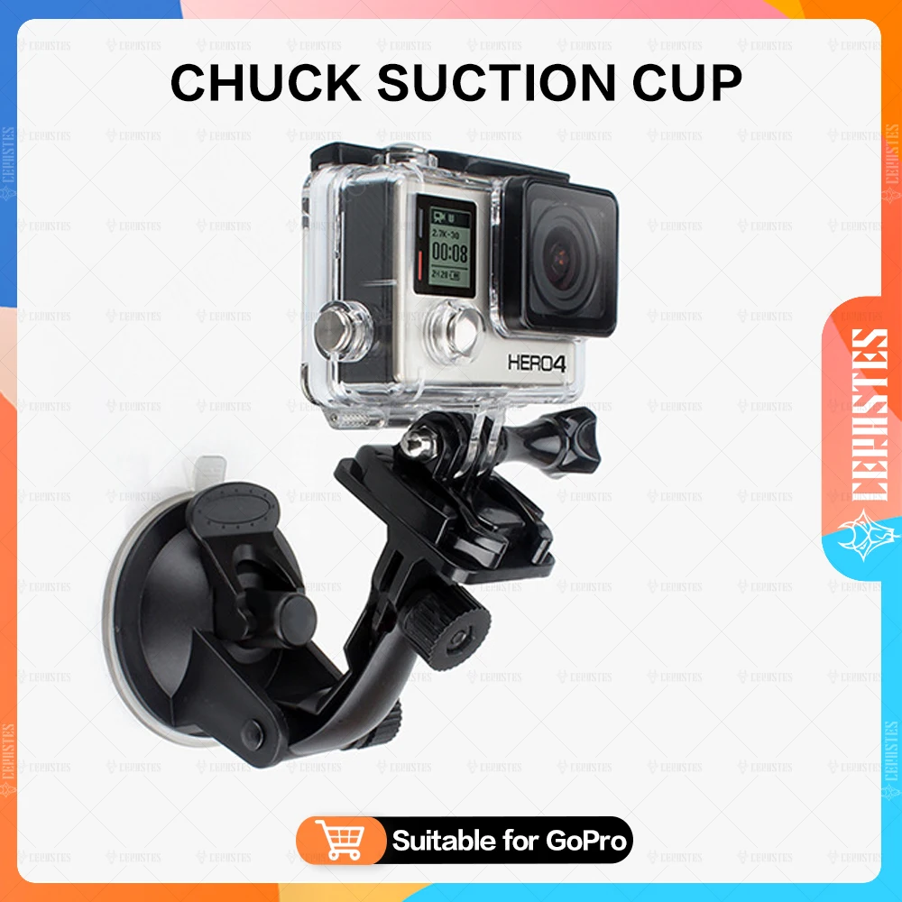 

For GoPro 11 10 8 9 Accessories 7cm Car Mount Windshield Glass Suction Cup for Go pro Hero 10 9 8 7 6 5 4 for SJCAM for Yi 4K