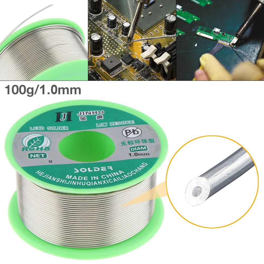 

Solder Wire 100g 1.0mm Sn99.3 Cu0.7 Rosin Core Welding Wire with Flux and Low Melting Point For Electric Soldering Iron