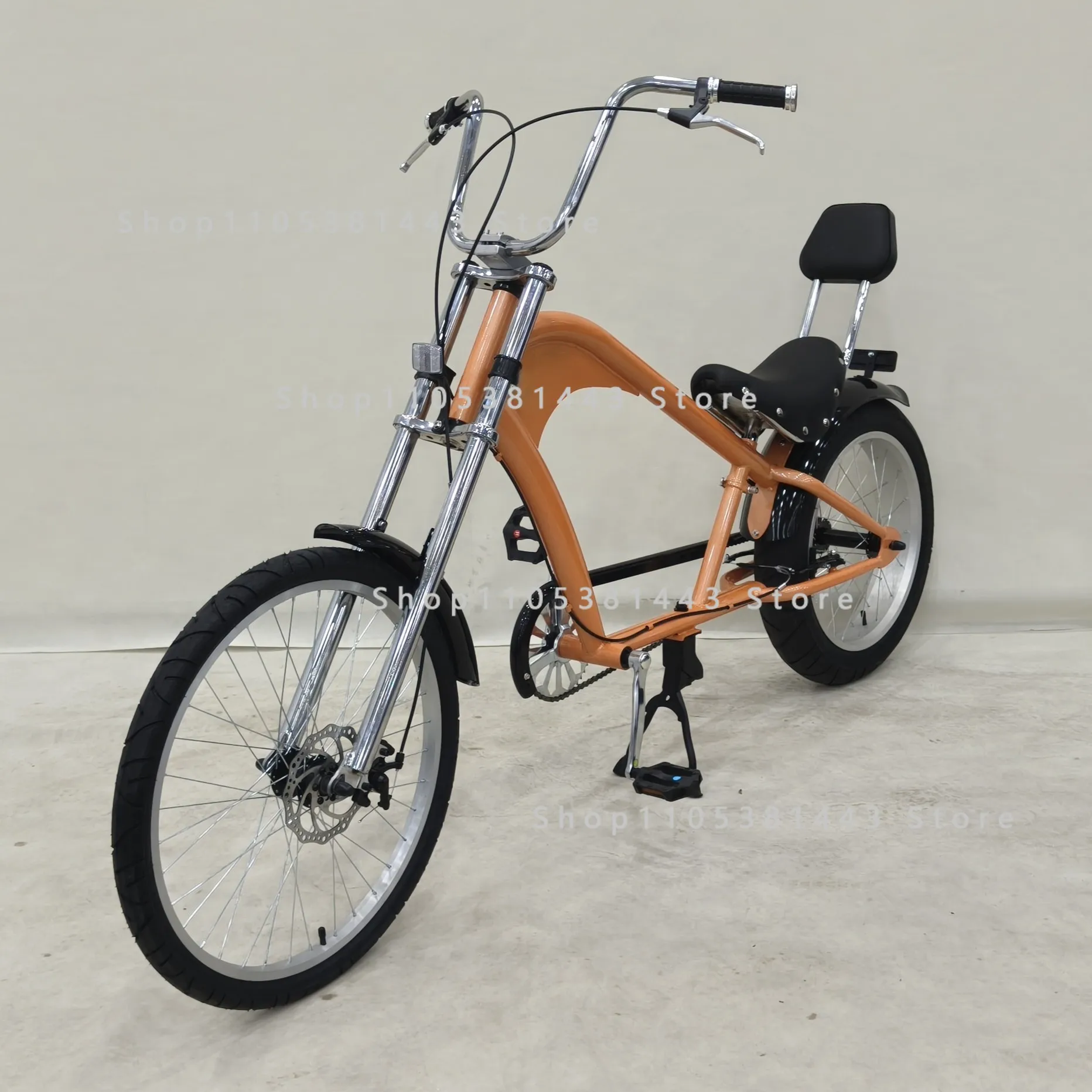Retro Chopper Fahrrad mit Fettreifen für Verbesserte Traktion & Komfort 20-24 Zoll Vintage Cruiser Bike