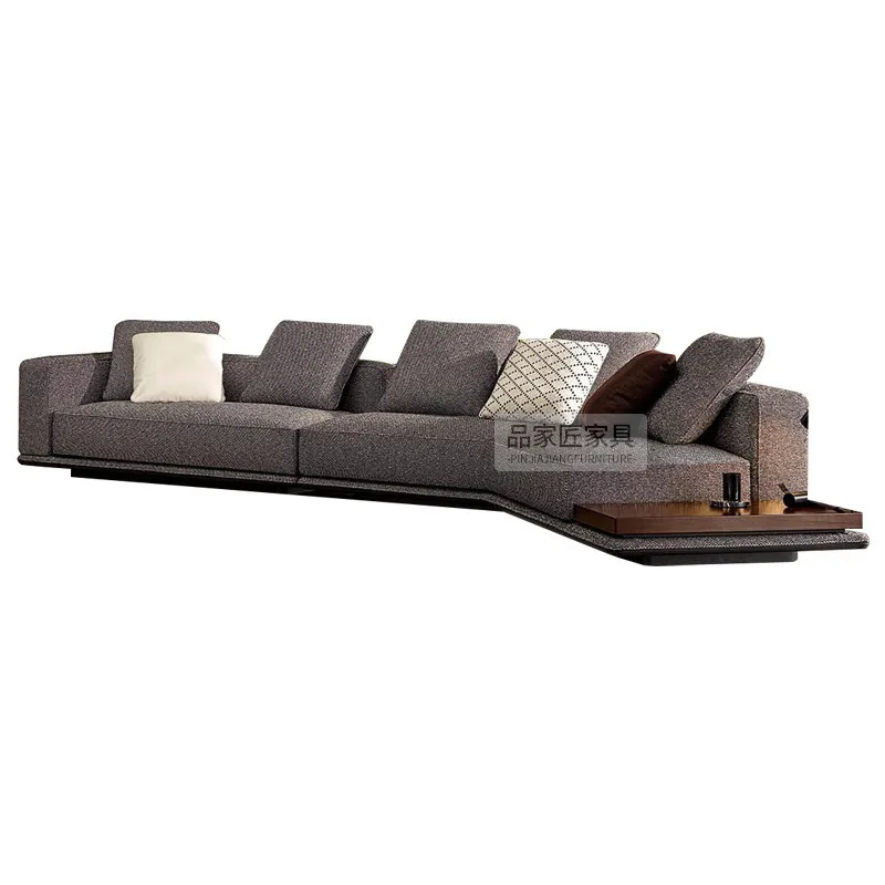 

Sofa living room large apartment designer large flat layer special-shaped corner fabric