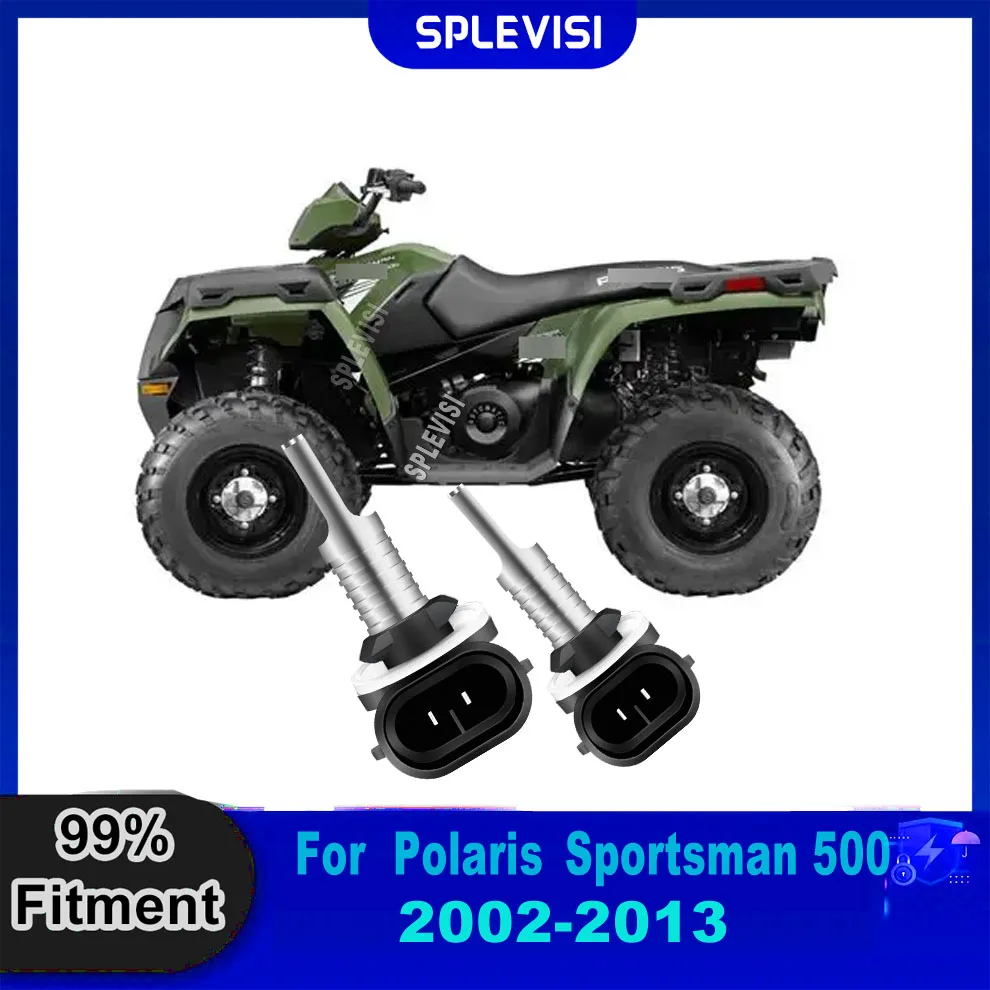 

881 LED Headlight Direct Replace Kit For For Polaris Sportsman 500 2002 2003 2004 2005 2006 2007 2008 2009 2010 2011 2012 2013