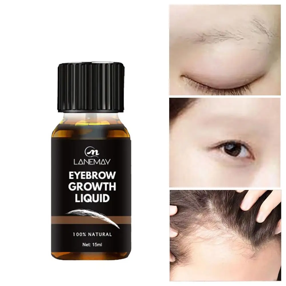 Herbal Eyebrow Growth Serum 15ml With Polygonum Multiflorum Extract Repair Sparse Patchy Brows Eyebrow & Eyelash Growth Oil
