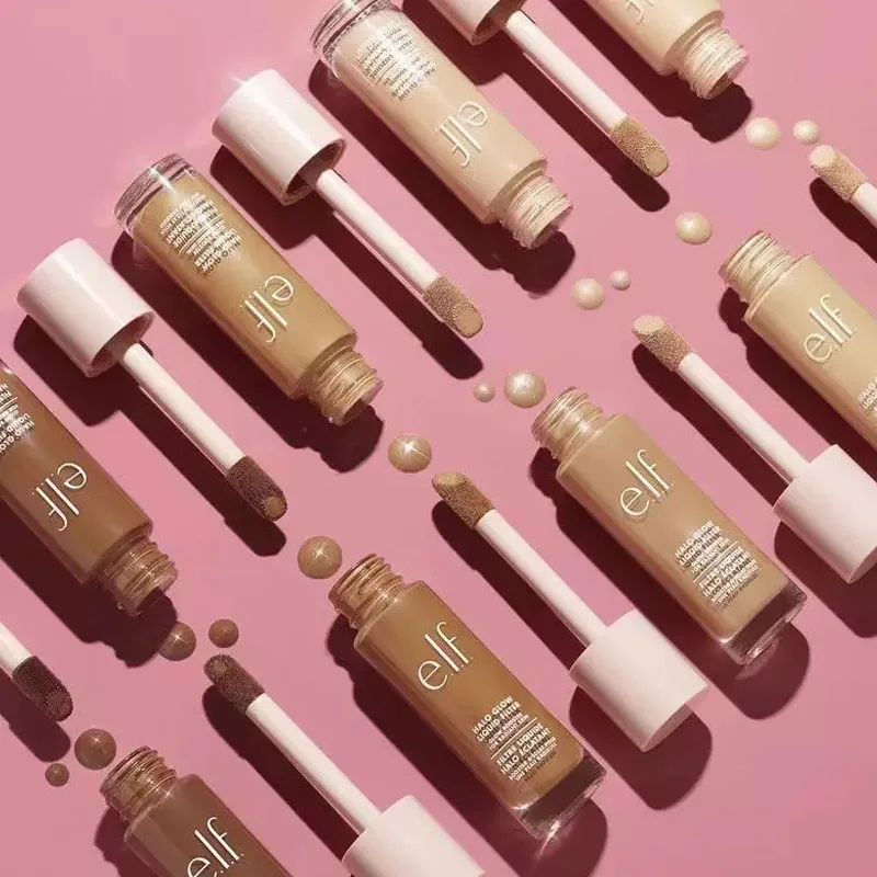 Base Líquida Elf 4 Cores Leve Hidratante Iluminadora que Cobre Imperfeições Naturalmente Base de Maquiagem que Muda de Cor Cosméticos