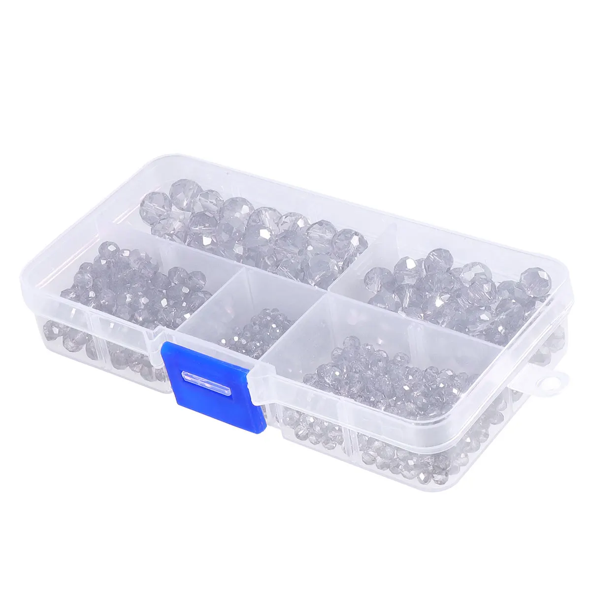 

1 Box of 710PCS DIY Jewelry Accessory Flat Artificial Crystal Glass Beads Colorful Plating Loose Beads Delicate Jewelry Making B