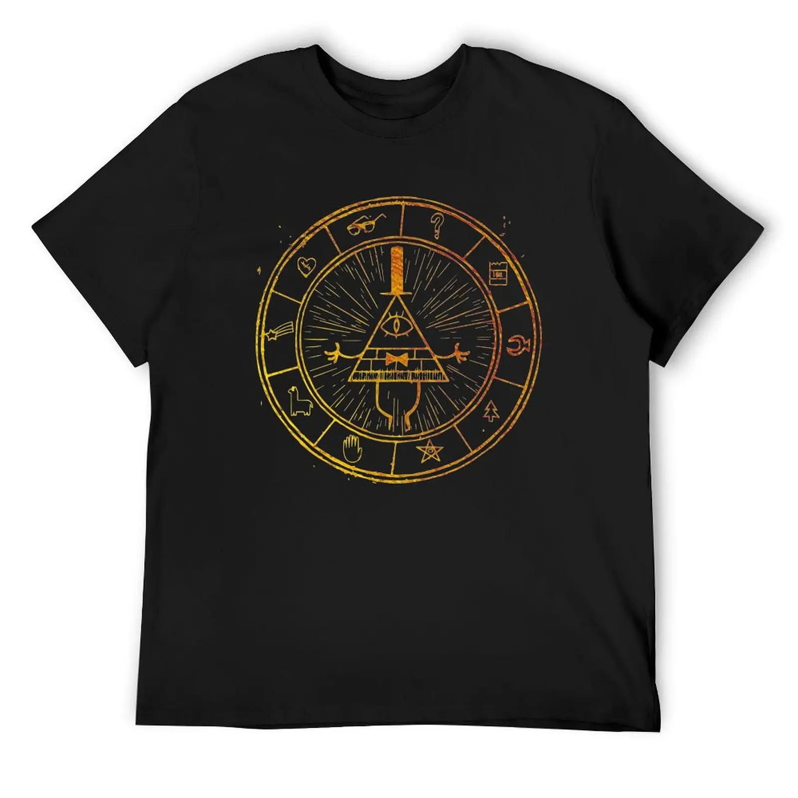 

The Bill Cipher Wheel T-Shirt anime clothes street wear anime tshirt korean fashion mens graphic t-shirts