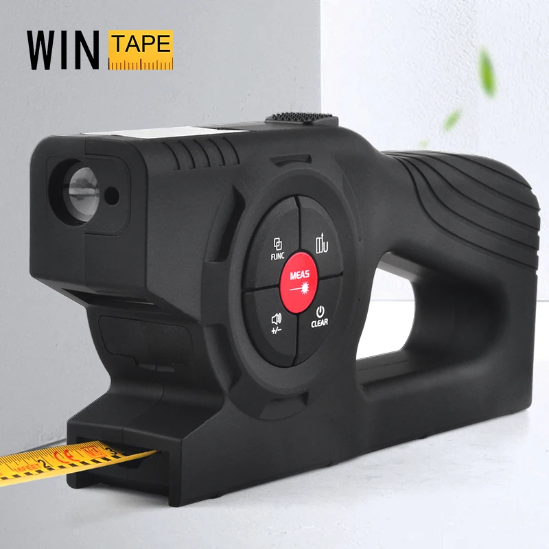 wintape digital display laser distance meter laser tape measure three-in-one intelligent digital measuring ruler