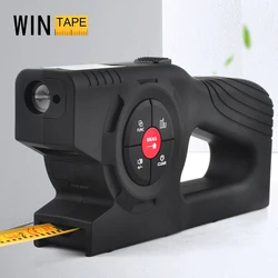 Wintape-Intelligent Digital Display Medidor de distância a laser, fita métrica, 3 em 1, Régua de medição