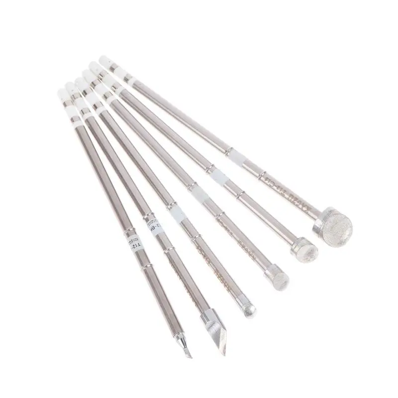 【LM】1Pc 15cm Metal Welding Iron Tips T12-BK/SKU/C6/C8/C10/C15 Series OLED&STC-LED T12 Soldering Station P9/M8/9501 Handle Rework