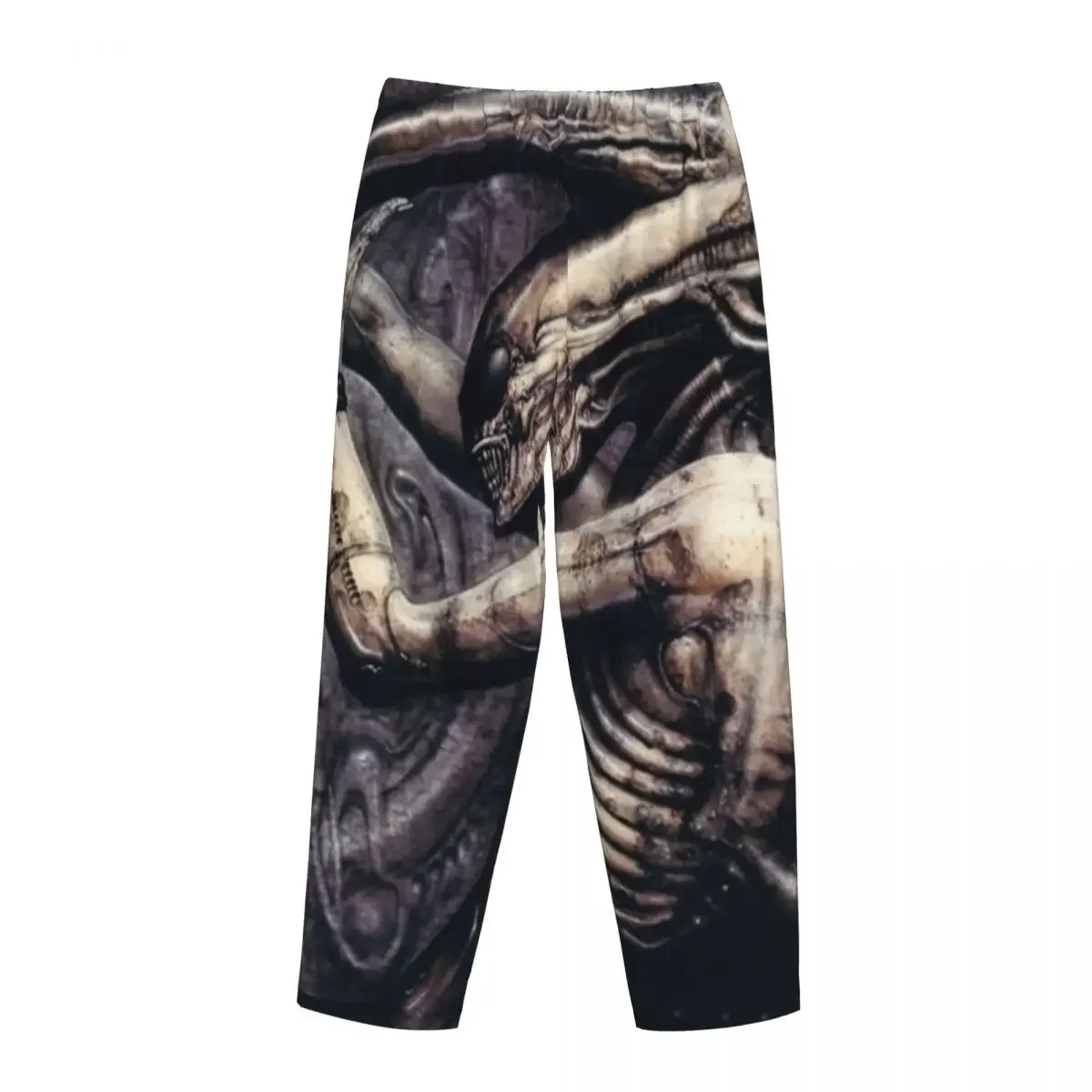 Custom Alien Xenomorph HR Giger Women Pajama Pants Lounge Sleep Sleepwear Bottoms with Pockets