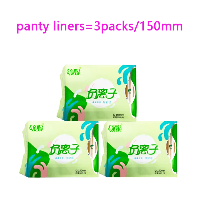 3Packs Anion Santitary Napkin Women Menstrual Pads Panty Liners for Daily Use Health Care Pads Daily Sanitary Towel Lady Pads