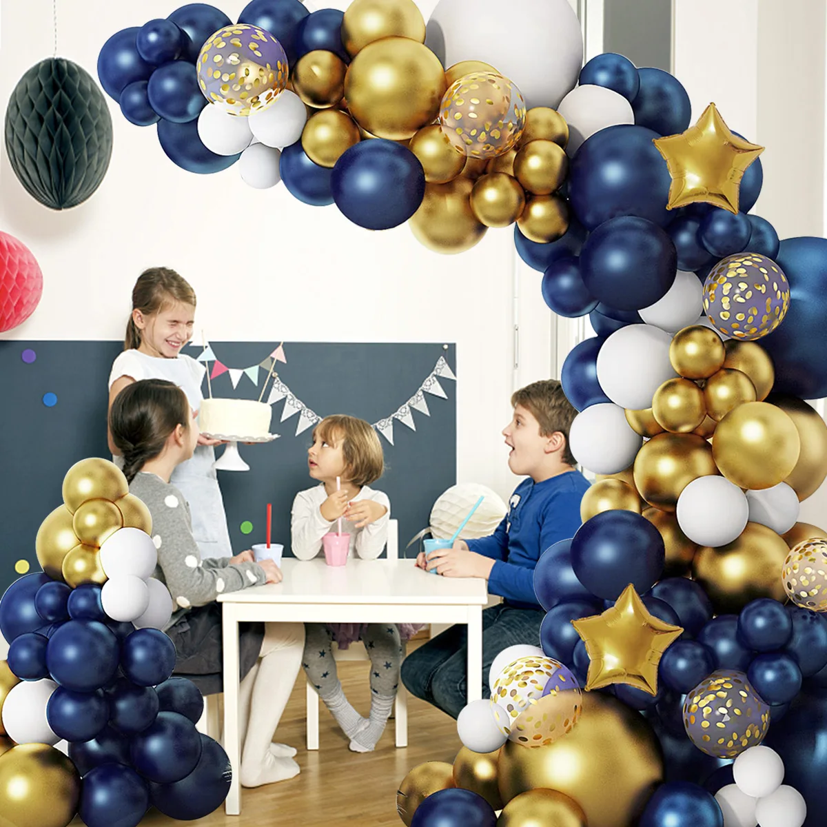 98pcs Navy Blue Balloons Arch Kit Balloon Wedding Birthday Boy Party Decor Mariage Anniversaire Graduation Ballon Blue Garland