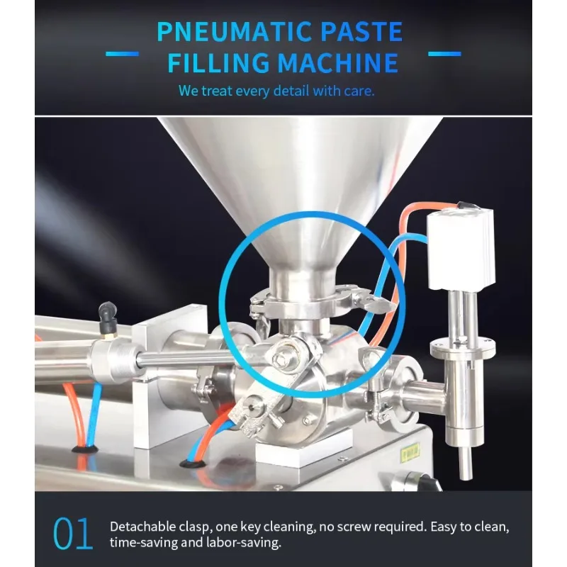 Ice Cream Peanut Butter Olive Oil Honey Jelly Sauce Bottle Pouch Tomato Paste Filling Machine Semi Automatic