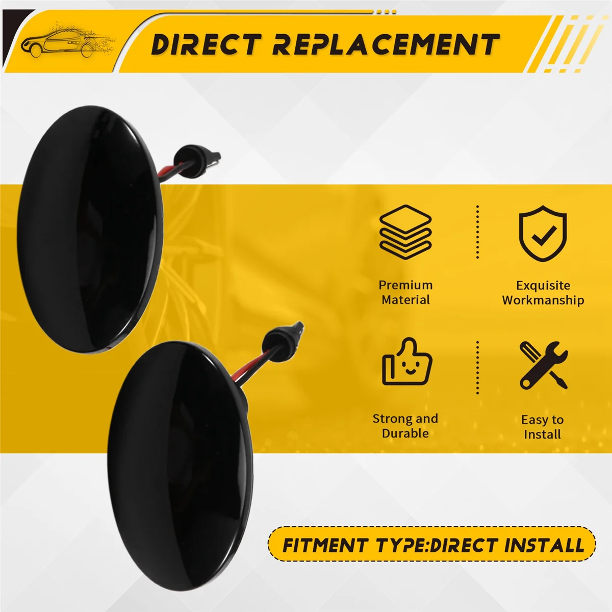 NEW_Car LED الجانب ماركر ضوء بدوره مصباح إشارة لأوبل فوكسهول كومبو C