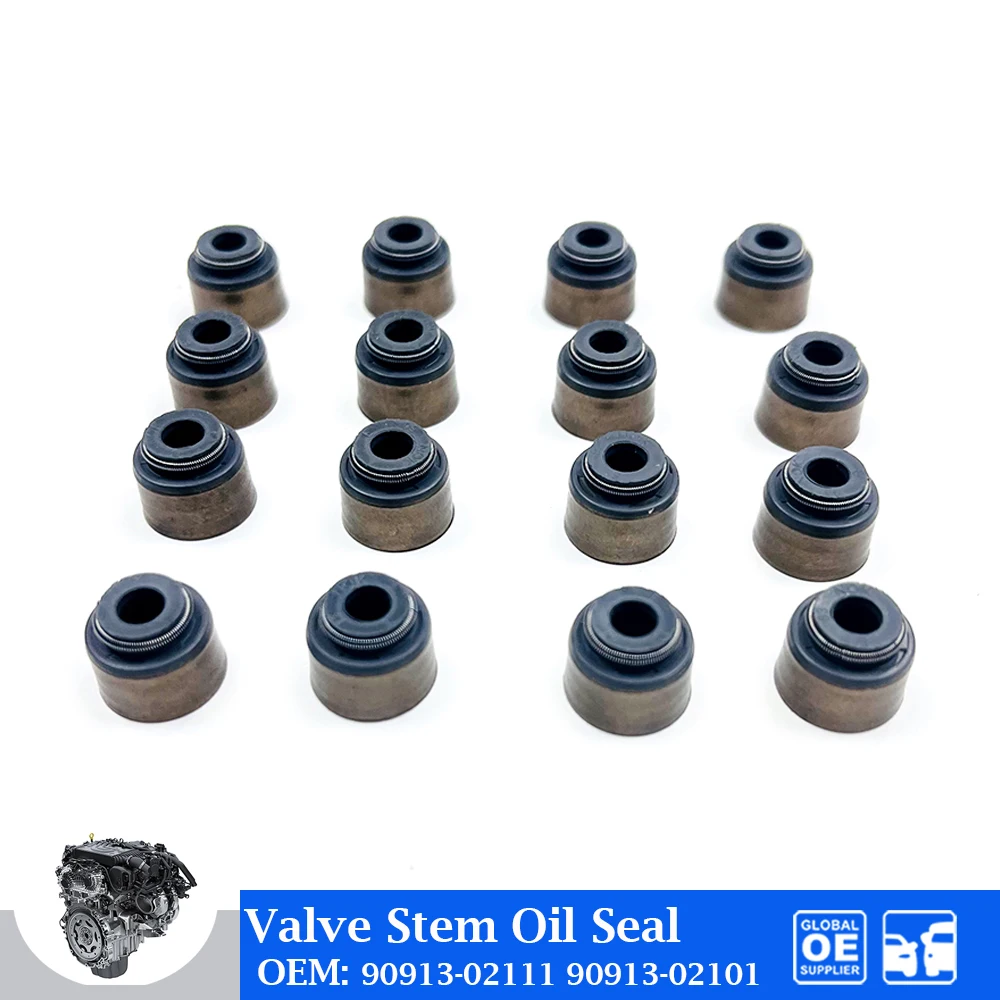 

Масляное уплотнение штока клапана двигателя для Toyota 1AZ 2AZ 1ZZ 1MZ 2TR LEXUS ES300 RACTIS COROLLA, автомобильные аксессуары OE 90913-02111 90913-02101