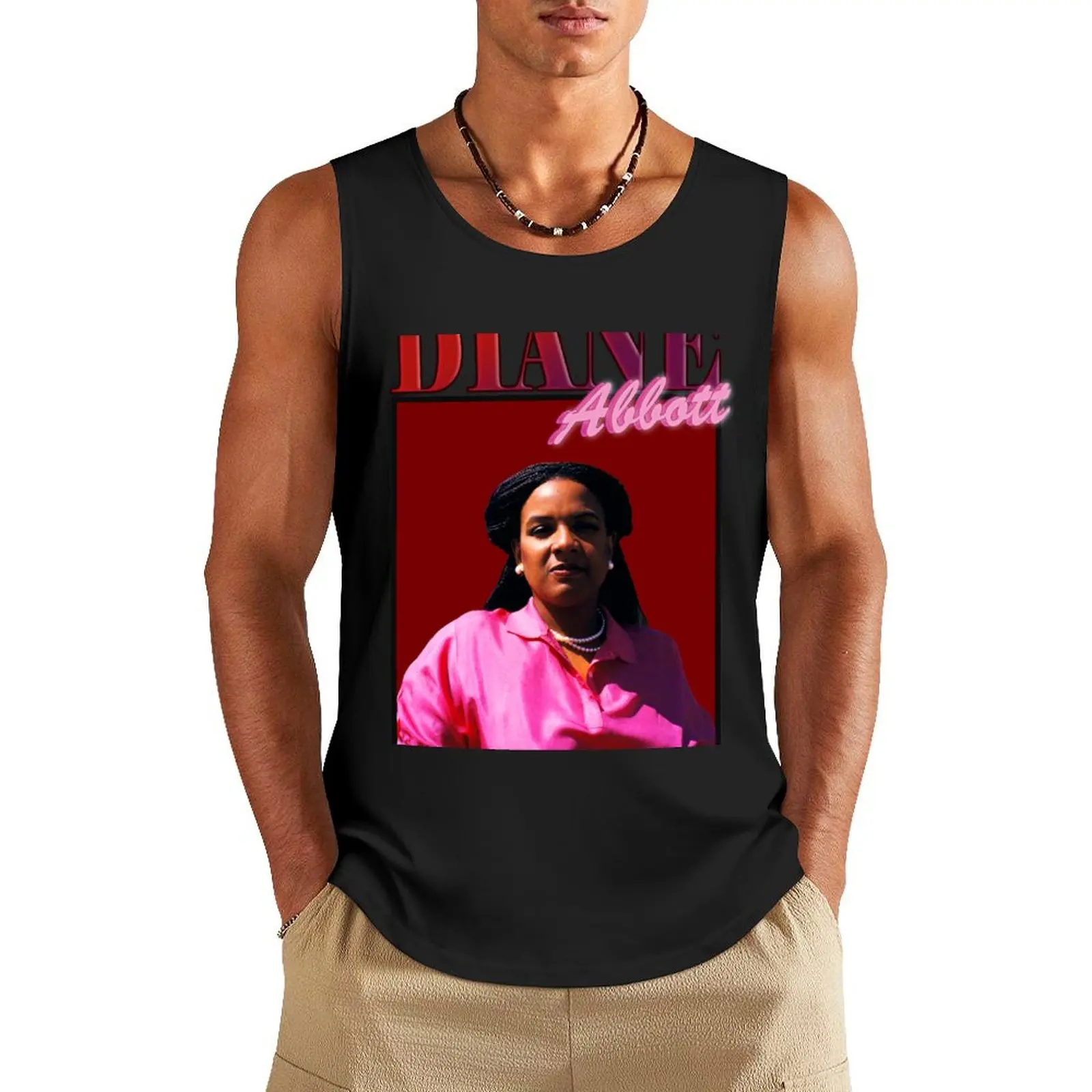 the iconic diane abbott Tank Top summer clothes men 2024 Gym t-shirt man gym clothing