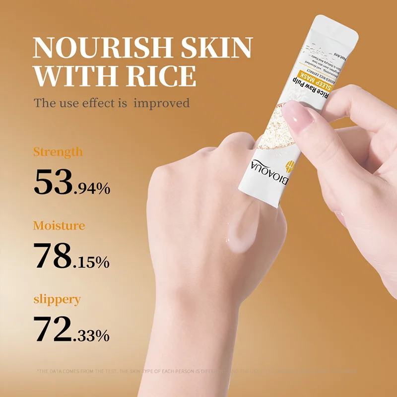 BIOAQUA White Rice Sleeping Facial Masks Whitening Moisturizing Anti Wrinkle Anti-aging No wash Sleep Face Mask Skin Care view 4