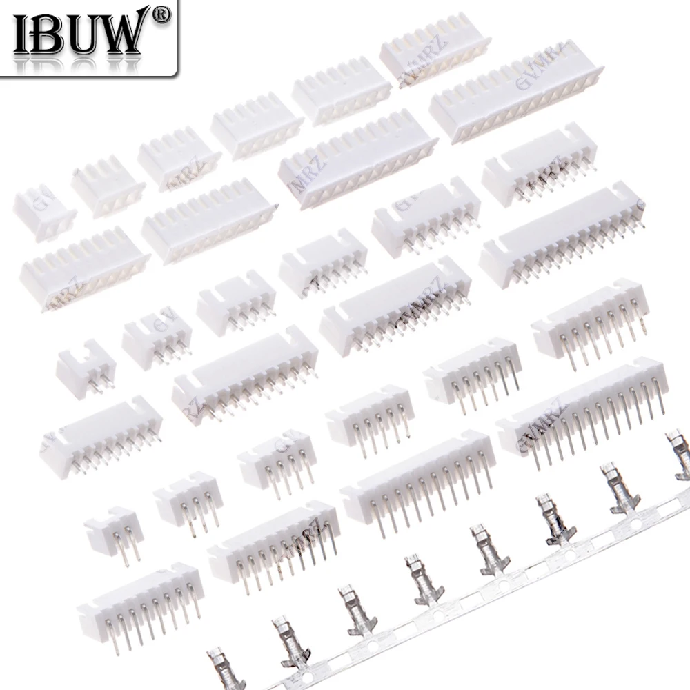 100PCS 2.54 2P 3P 4P 5P 6P Terminals Plastic Shell Male Plug Female Socket Wire Connector JST XH2.54 ZH1.5 PH2.0 1.25MM 2.54MM