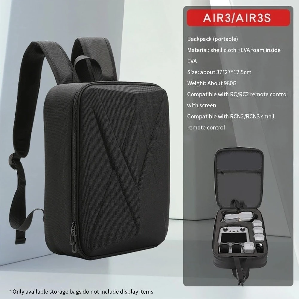Harter Rucksack für DJI Air 3/Air 3S/RC 2/N3, Aufbewahrungskoffer, Schultertasche, tragbare Tragetasche für DJI Air 3/Air 3S Zubehör – Detail 1