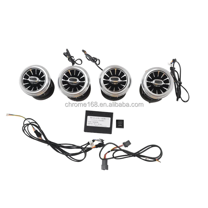 New Air Conditioning Outlet Air Vent LED Light 13 Colors 12V Direct Mounting for Wrangler JK 2011-2017 Maiker