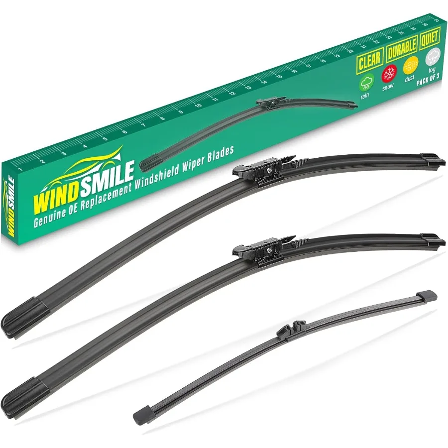 

17 Front and Rear Windshield Wiper Blades Replacement Set for 20212025 Bronco SUVs Premium AllWeather Performance OEMQuality D