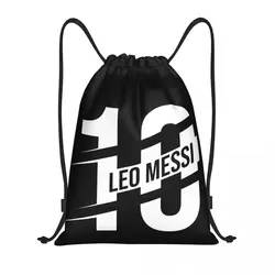 Bolsa de gimnasio Vintage con cordón, mochila de viaje, equipo de fútbol de Argentina Lioneler y Messi (4), Geeky