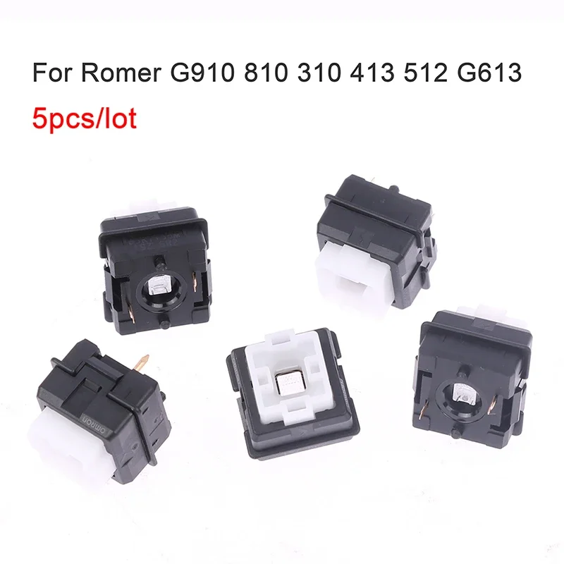 5 pièces/ensemble interrupteur Romer-G pour G910 G810 G310 G413 G512 G613 arbre de clavier mécanique arbre de changement interrupteur noir