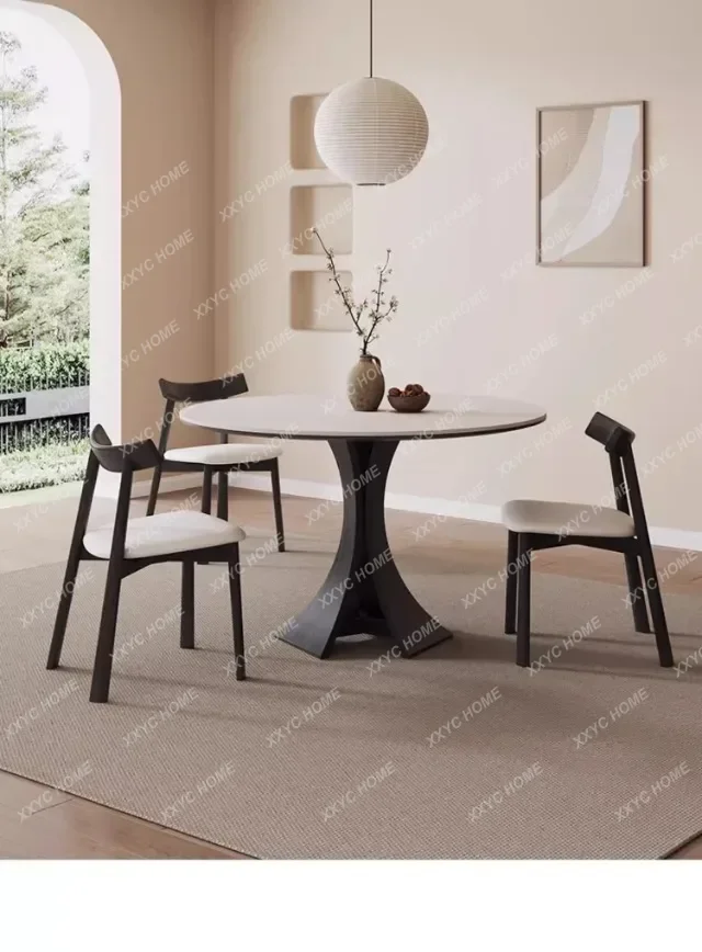 Retro Rock Slab Tables Italian-Style Minimalist Living Room Rock Slab Dining Table Designer Creative Home Furniture