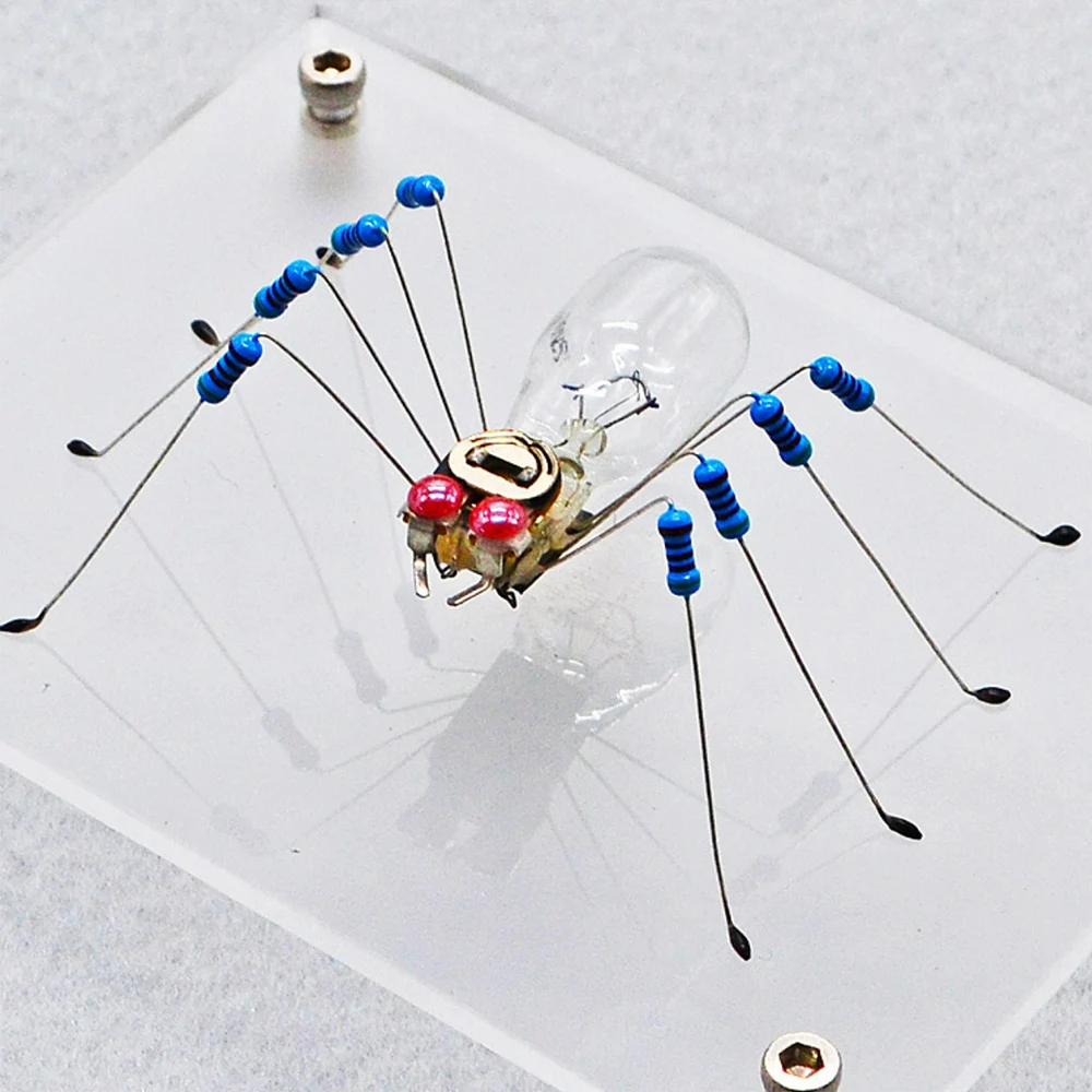 Modello di ragno Macchinari in metallo Puzzle Giocattoli scientifici per bambini Kit di apprendimento tecnologico STEM fai-da-te Giocattoli educativi
