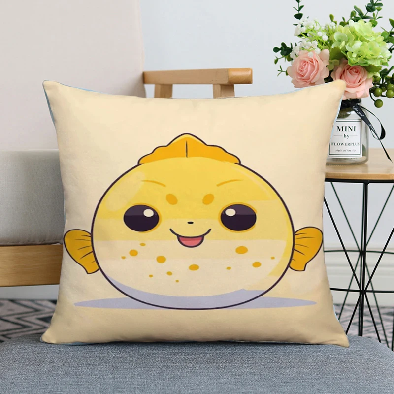 

Pillowcase Cushion Covers Travel Pillow Hugs Fish Car Bed Pillow Cover Sleeping Pillows Decor Ornamental Pillows for Living Room