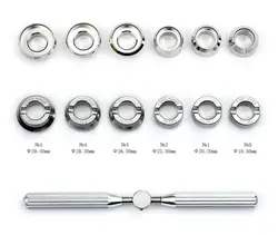 Watch Back Opener Dies Kit Watch Case Cover Closer Tools for Rlx Tudor Watch Repair Watchmaker Tools 5537 5538