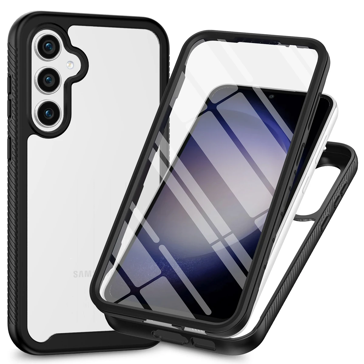 For Samsung Galaxy A17 A37 A57 5G Transparent Shockproof Arm
