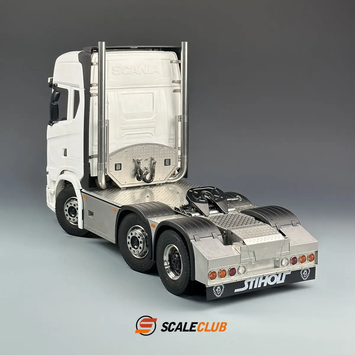 1/14 SCALECLUB RC 6X2 Metal Truck Chassis With 2-axle Steering And Rear Axle Lifting Function Euro Style Truck For Tamiya Truck