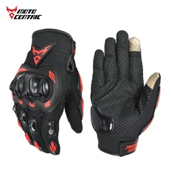 Summer Men's Motorbike Riding Gloves Touchscreen Motorcycle Gloves Mesh Brearthable Motocross Gloves Anti-slip Wear-resistant