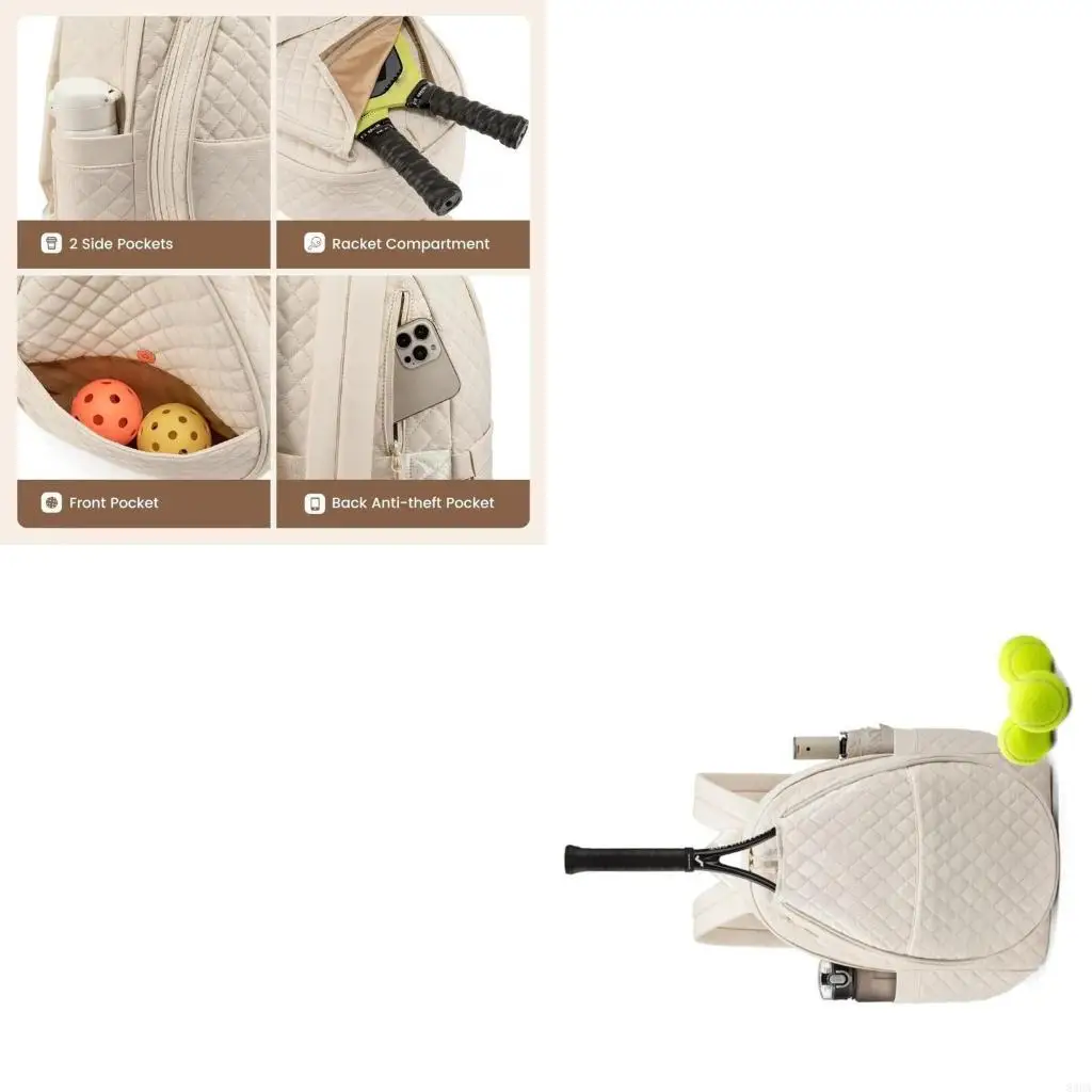 

Спортивная спортивная сумка с несколькими отделениями для спортивных ракеток, дышащий плечевой ремень, устойчивая к разрыву для