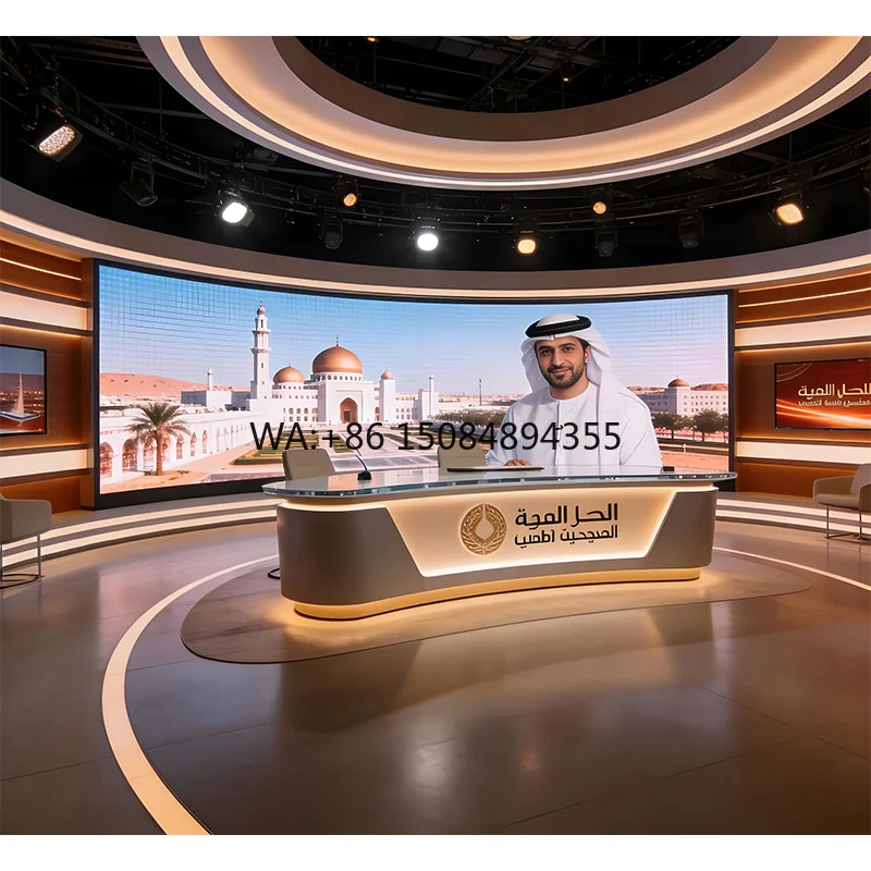 

Curved Indoor High Definition P2 LED Display Screen 360-Degree Curved Seamless Full Color LED Panel 8K Resolution 5-Y