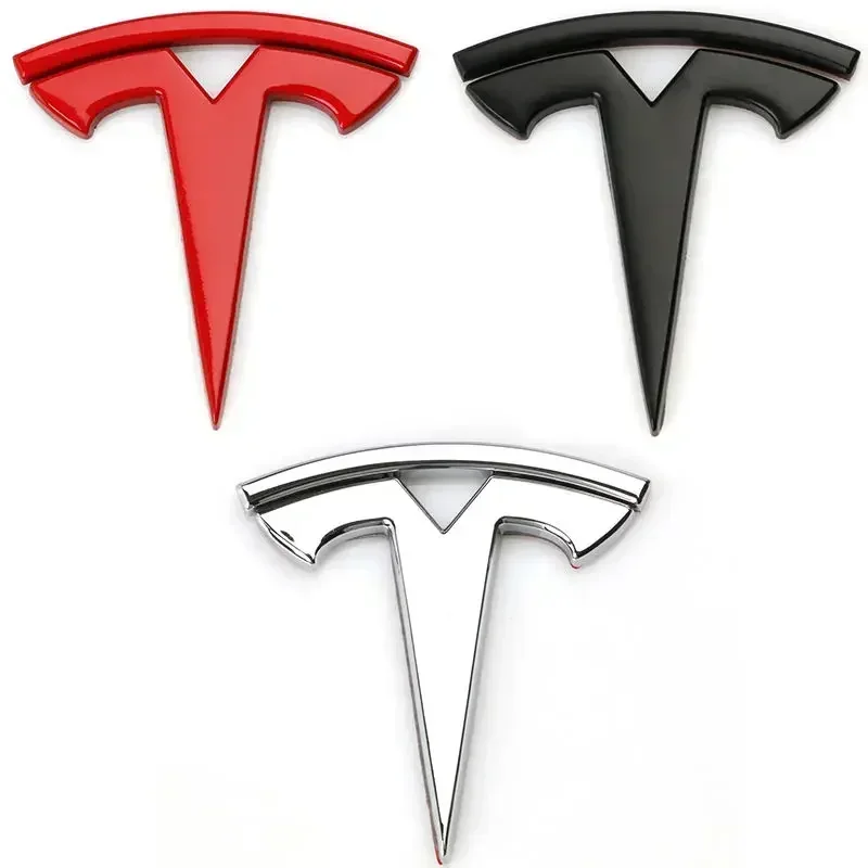 5.6x6cm Metal Car Whole Body Fender Side Window Emblem Sticker for Tesla Model 3 Y S X Roadster P75D P85D Exterior Decoration