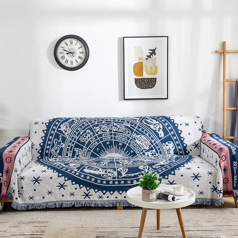 Southwest Constellation Throw Blankets Reversible Woven Blanket Hippie Couch Bed Recliner Sofa Bohemian Tapestry Furniture Cover