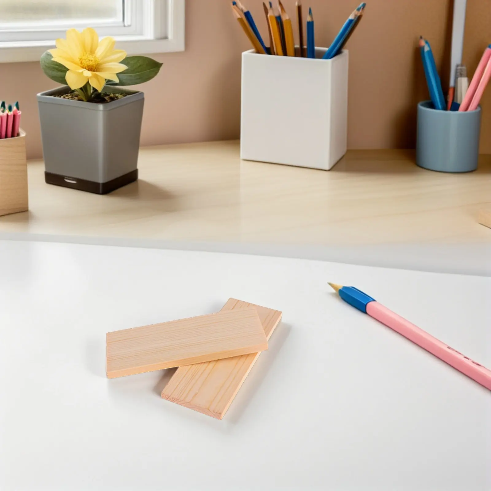 

20Pcs Pine Wood Boards Unfinished Rectangular Craft Wood Blocks Smooth Surface for Painting Carving Engraving Art Projects
