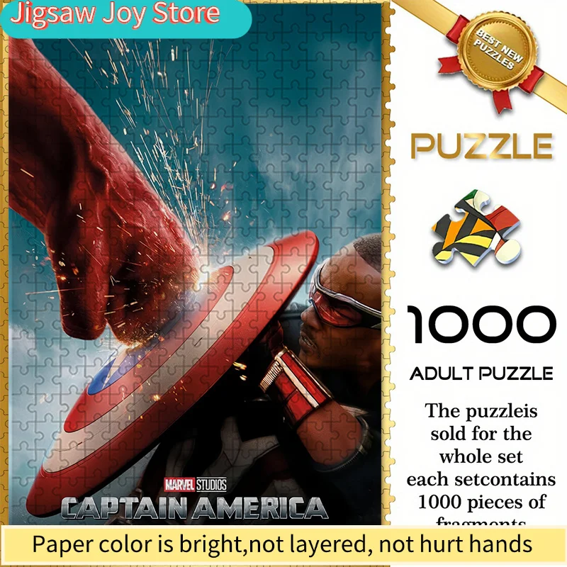 

of Marvel-Themed Seamless Puzzles Z11.3-111, Featuring a Showdown of Captain America'S New Shield Against Marvel Movie Backgro