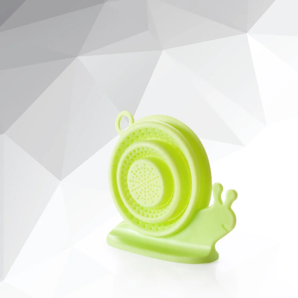 

Силиконовый фильтр для раковины в форме улитки, зеленый прочный сливной фильтр для кухни, ванной комнаты, сетчатый фильтр для мусора, ловушка, сито для раковины