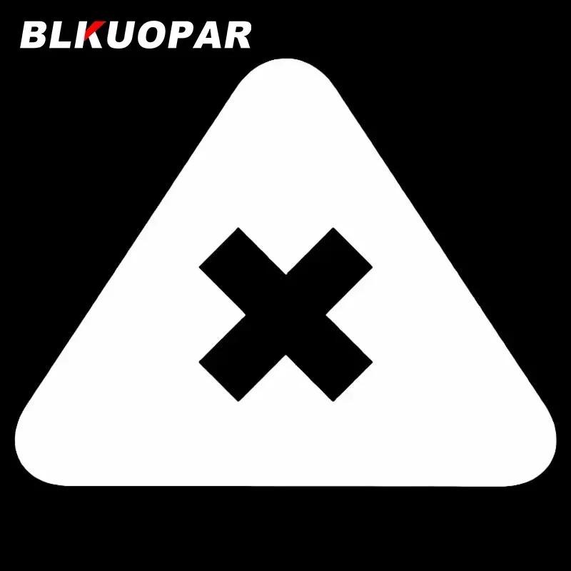 BLKUOPAR Stop Alert Silhouette Vinyl Car Stickers Fashionable Decals Sunscreen Simple Graphics Waterproof JDM Decoration