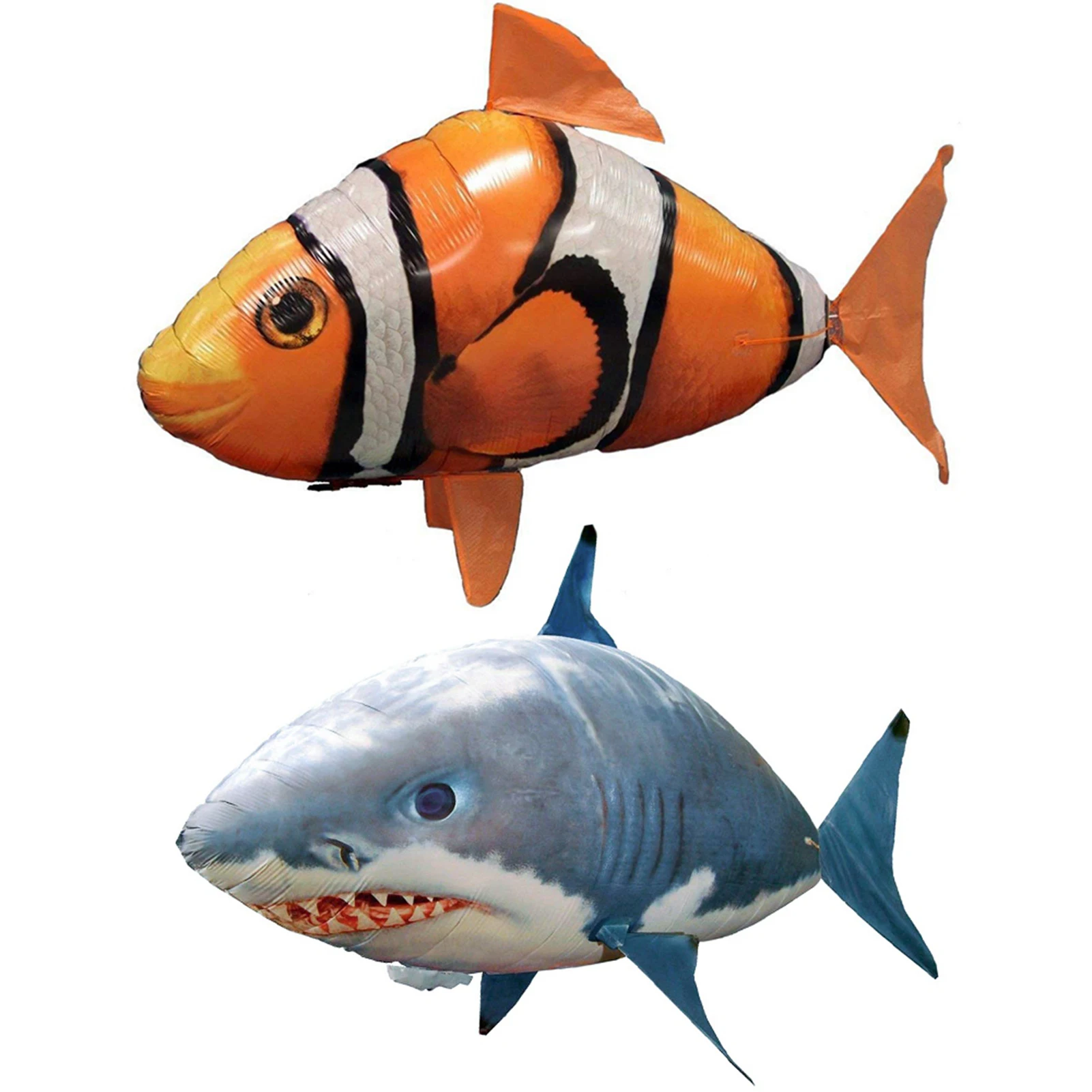 Remote Control Flying Shark Inflated RC Inflatable Balloon Toy Shark Clownfish Kids Gift