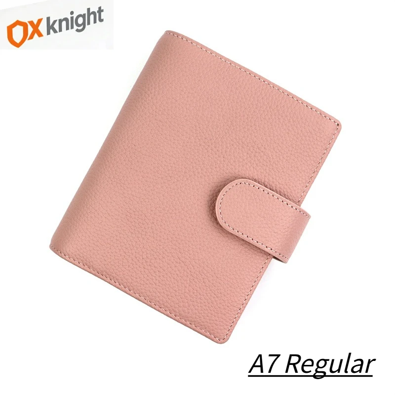 Agenda/Organizador/Diario/Cuaderno De Bocetos Ox Knight, Tamaño Regular, Con Anillas, Cubierta De Cuero Genuino Con Textura Granulada, A7 — -49%, 48.6€ Coupon, from 48.79€ – 49% descuento – €48.79