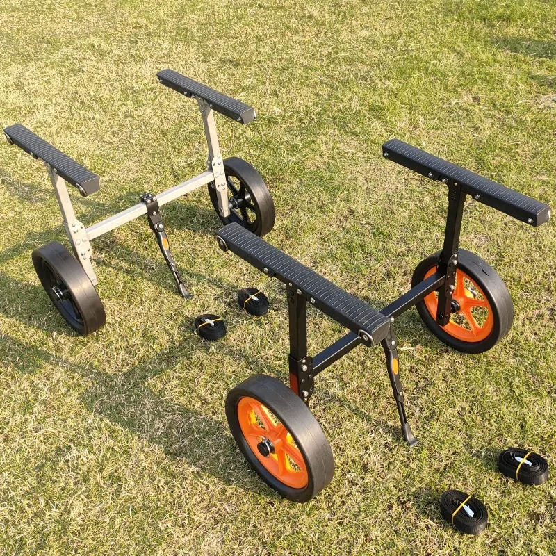Folding Kayak Trailer Iron Portable Trolley For Easy Transport Of Canoe Water Sport Outdoor Carrying Accessory