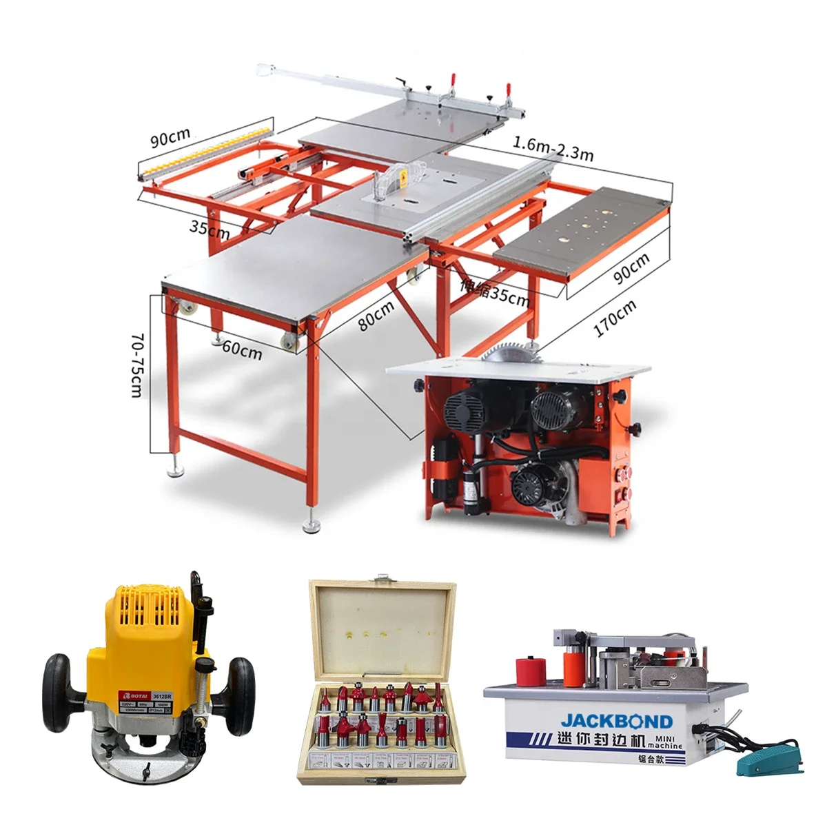 

High quality automatic small wood cutting band saw furniture panel saw machine