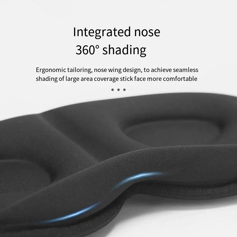 100% Light Blocking 3D Sleeping Eye Mask Soft Breathable Eye Shade Cover for Travel Zero Eye Pressure 3D Sleeping Mask