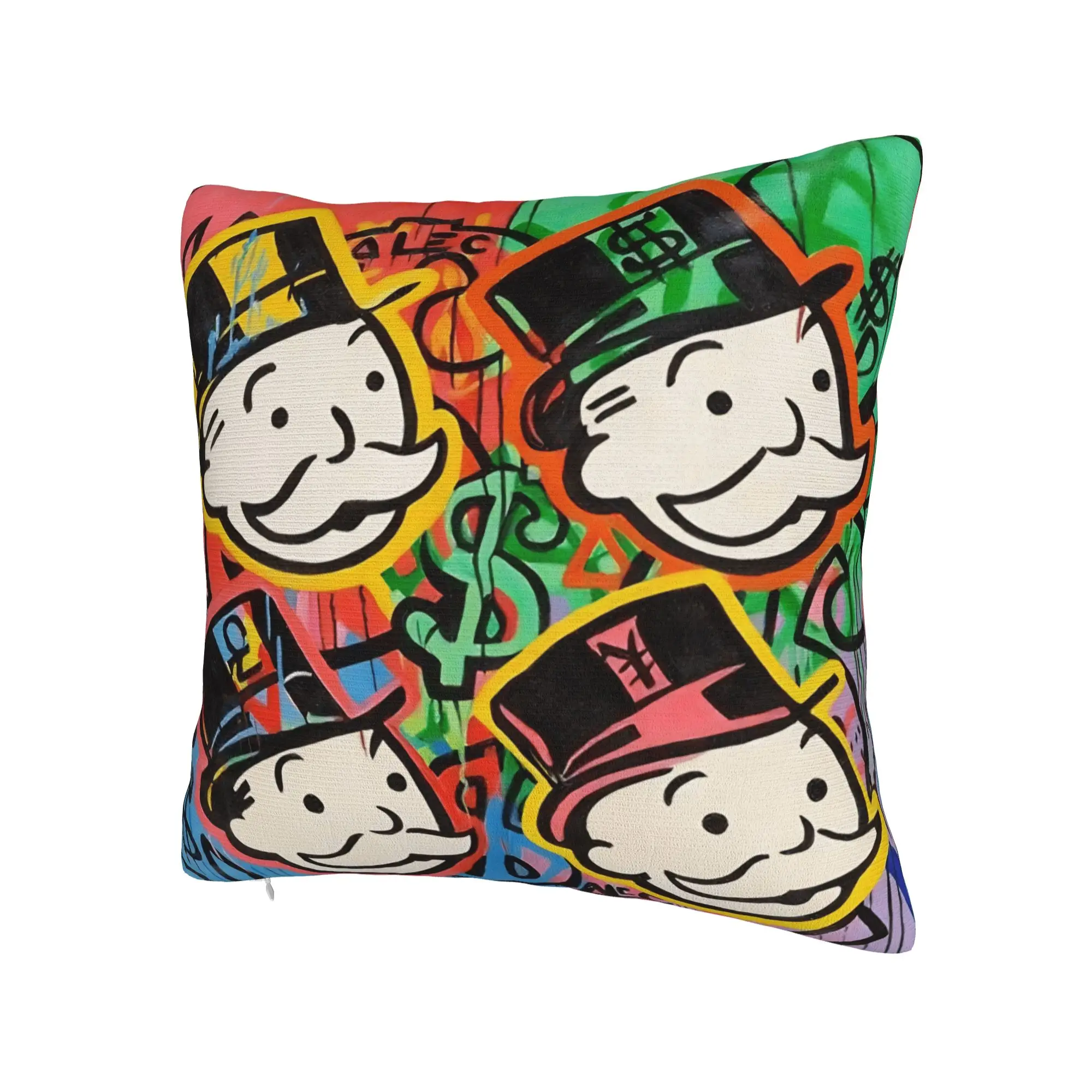 Alec Monopoly B Lucky Dragon Pillow Case  Comfy Pillow Cover Morden Pillowcases For Sofa Home Decoration